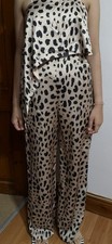 Smart Women Jumpsuit, Leopard print, Off Shoulder, Brand New, Zipper Closure, 8