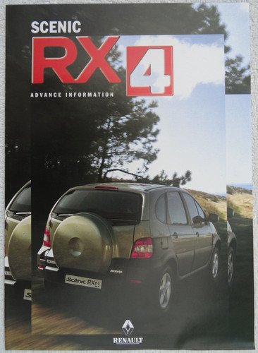 Renault scenic rx4 pre launch - rx4, pre-launch