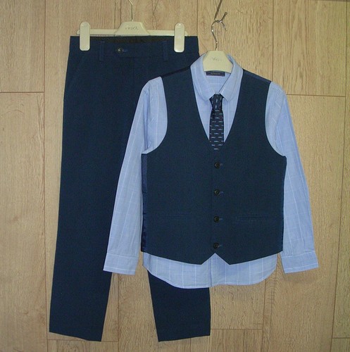 Next boys navy trousers - next, blue