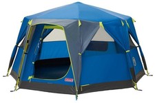 Coleman OctaGo Octagon Tent in Blue 3 Person Festival Garden Camping Yurt Style