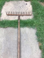 Garden Rake 15 Inch Straight Tines