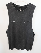 Washed out Black Budgy Smuggler Laid Back Vest - Medium (46126)