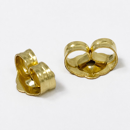 14kt solid yellow gold earring - solid,