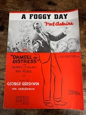 A Foggy Day  Fred Astaire 1935 US Sheet Music A Damsel in Distress