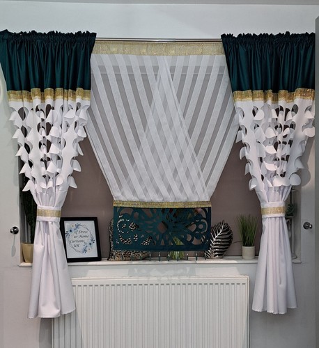Net panel with curtains - , living