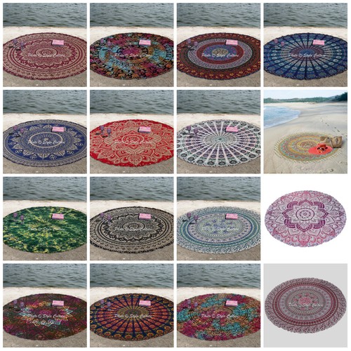Mandala bohemian round beach - mandala,