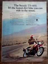 1972 Suzuki TS 400 Dirt Bike