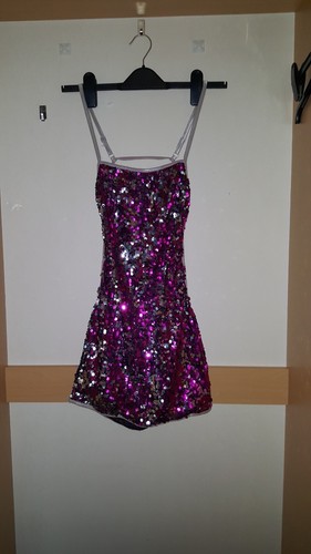 Pink silver sequins pole - ,