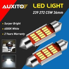 2x AUXITO C5W Car Led Festoon Bulbs 239 272 Interior Number Plate Canbus Pair UK
