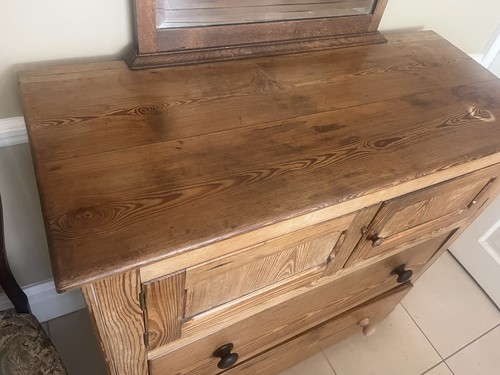 Wood dressing table - wood,