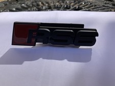 Audi RS6 Black Front Grill Badge. OEM Style. Never Been Fitted