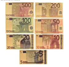 Full set gold foil - set, euro