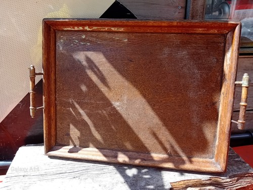 Vintage wood tray - vintage,