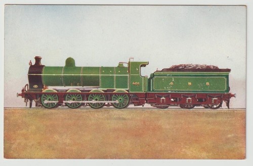 Railway art postcard gnr - art,
