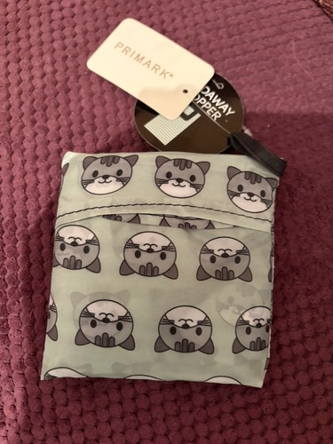Primark cat foldaway shopper - primark,