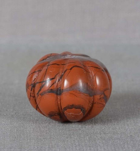 19c ojime netsuke slide red - ojime,