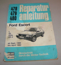 Repair Manual Ford Escort L/GL/Ghia/XR-3 - 1980 onwards