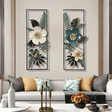 Metal Wall Art Flowers Hangings Ornament Tree Of Life Livingroom Decor 33*12inch