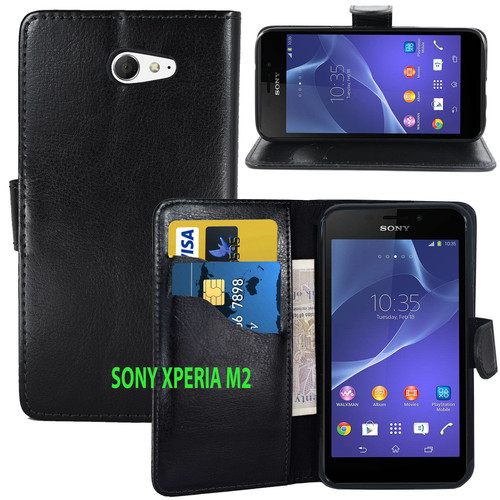 Black wallet leather - , case