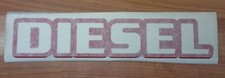 1× "DIESEL" sticker/decal in RED for cars, 4x4's & trucks. 