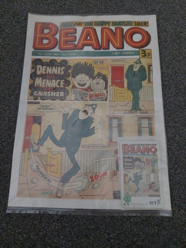 Collector beano phonecard - collector's, bt