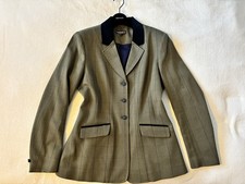 Equetech Bellingham Deluxe Stretch Tweed Riding Jacket Size 14/38”