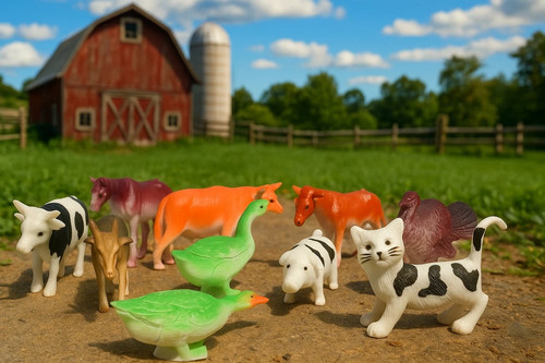 10pcs farm animal - 10pcs,