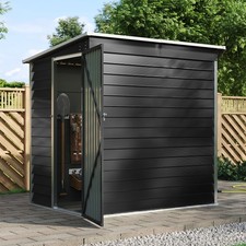 4.6x6ft Metal Garden Shed