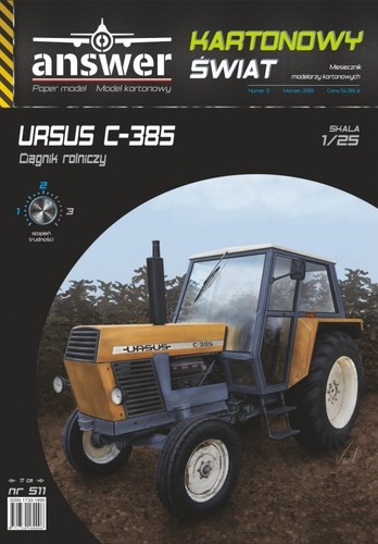 Heavy farm tractor ursus 385 - farm, c-385