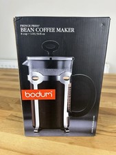 Bodum Bean French Press Coffee Maker 8 Cup 1L 34oz Stainless Steel New in Box