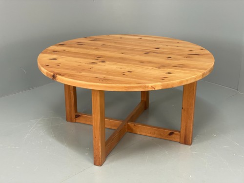 Vintage pine coffee table - pine,