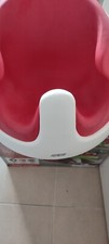 Mama and Papas Baby Feeding/Sitting Chair with feeding tray & toys Red & White.