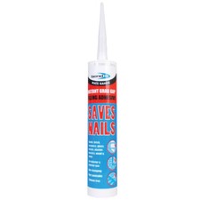 SAVES NAILS INSTANT GRAB ADHESIVE SILICONE WOOD TIMBER,BRICK, METAL UPVC NO MORE