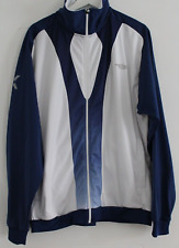 Umbro Track Jacket Full Zip Retro Blue White Tracksuit Top Mens XL