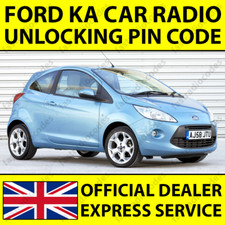 ✅FORD KA RADIO UNLOCKING PIN CODE FOR SONY 6000 CD 4500 RDS TRAVELPILOT✅
