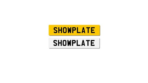 Custom show plates - custom, printed