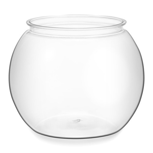6in clear fish bowl - clear,