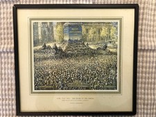Vintage - The Heart Of The Empire - V.E Day Print - Frank E. Beresford