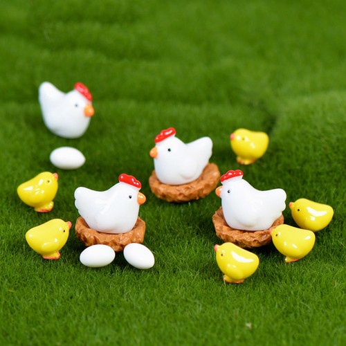 Pcs hen chicken resin - hen,