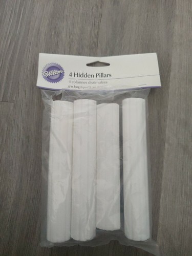 Hidden cake pillars 2cm - pillars,, 15.2cm
