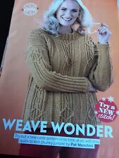 Weave Wonder, Knitting pattern for Ladies Jumper by Pat Menchini