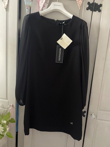 Monnalisa black dress age - age, 14