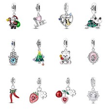 MULA 925 Sterling Silver DIY Charm Optional types CZ Pendant for Women Bracelet
