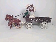 Vintage Cast Iron Horse Drawn