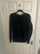 Men’s Vintage Stone Island Black Jumper Size M