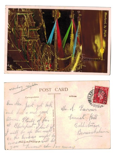 Vintage postcard blackpool - postcard,