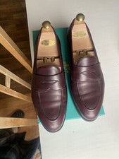 EDWARD GREEN LOAFERS SHOES BURGUNDY/ NIGHT SHADES UK9.5 PICCADILLY