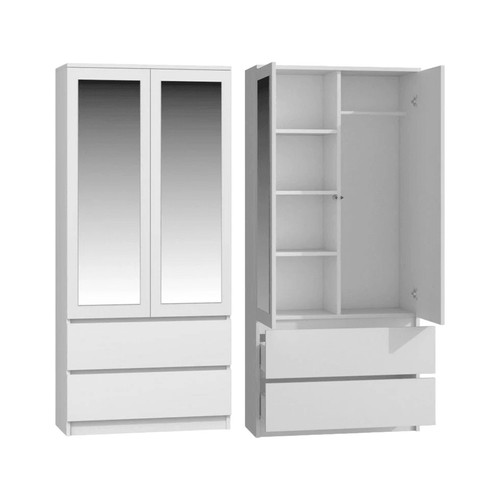 Modern wardrobe with storage - modern, 2