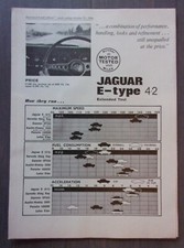 JAGUAR E TYPE S1 4.2 LITRE orig 1964 UK Mkt Road Test Brochure