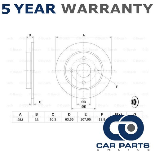 Brake disc rear - disc, cpo